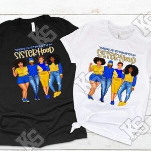 Sisterhood in Blue and‎ Yellow Tee